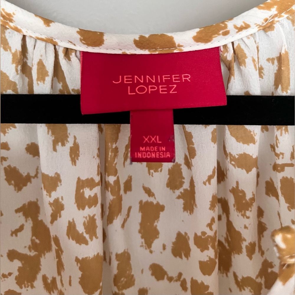 Jennifer Lopez Cutoff Sleeve Blouse XXL - Picture 2 of 4